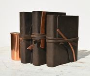 Handmade Leather Bound Set Journal Collection (209) 2 small