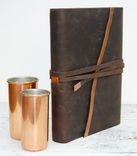 Leather Bound Handmade Journal 2 small