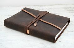 Leather Bound Handmade Journal 5 small
