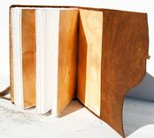 Leather Journal Custom Handmade Travel Diary Adventure Watercolor Art Notebook (092) 4 small