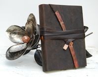 Leather Bound Handmade Journal Cane River Louisiana Creole Travel Diary Art Notebook  (119) 1 small