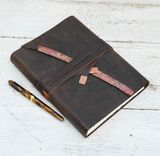 Leather Bound Handmade Journal Cane River Louisiana Creole Travel Diary Art Notebook  (119) 4 small