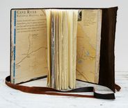 Leather Bound Handmade Journal Cane River Louisiana Creole Travel Diary Art Notebook  (119) 5 small