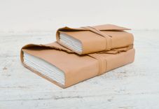 Handmade Leather Bound Journal Collection Set 3 small