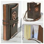 Leather Bound Handmade Travel Journal With Vintage Maps 2 small