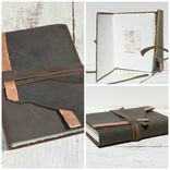 Leather Bound Handmade Travel Watercolor Art Journal Notebook 2 small