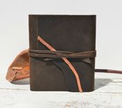 Handmade Brown Leather Bound Journal Travel Adventure Diary Watercolor Art Notebook Ledger 1 small