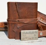 Handmade Leather Bound Cowboy Journal Western Travel Diary Notebook 4 small