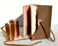 Leather Bound Journal Louisiana Made Cattle Brand Cowboy Travel Diary Silkscreen Art Notebook 3 small