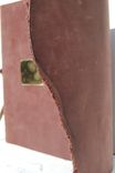 Leather Bound Journal Rose Travel Diary Handmade Silkscreen Brass Art Notebook 3 small