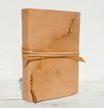 Leather Bound Handmade Goatskin Journal Travel Luxury Diary Contemporary Art Notebook 1 small