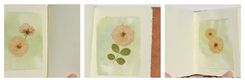 Handmade Leather Bound Journal Pressed Wild Rose Travel Diary Watercolor Art Notebook 2 small