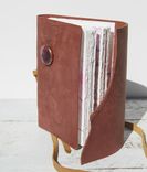 Leather Journal Handmade Bound Travel Cowgirl Diary Watercolor Art Notebook 2 small