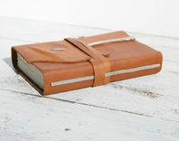 Leather Bound Handmade Journal Texas Longhorn Travel Diary Art Notebook 1 small