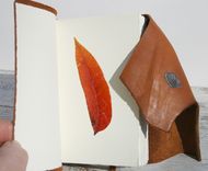 Leather Bound Handmade Journal Texas Longhorn Travel Diary Art Notebook 3 small