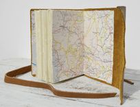 Handmade Leather Bound Outlaw Mexico Bandit Journal Travel Vintage Map Diary Poetry Art Notebook 4 small