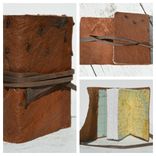 Handmade Ostrich Hide Bound Journal African Safari Pocket Travel Diary Vintage Map Art Book 2 small