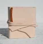 Handmade Leather Bound Journal Bone White Lady Travel Dairy Block Print Art Notebook 1 small