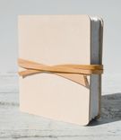 Leather Bound Pocket Journal Natural Finish Travel Diary Purple Silkscreen Art Notebook 1 small
