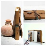 Leather Bound Journal Handmade Southwest Travel Diary Mexican Art Poetry Notebook 2 small