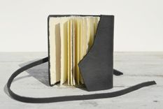 Handmade Leather Bound Pocket Journal Miniature Travel Diary Watercolor Book 3 small