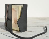 Handmade Leather Bound Pocket Journal Miniature Travel Diary Watercolor Book 4 small