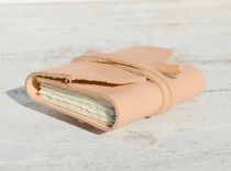 Leather Bound Handmade Miniature Journal Travel Diary Watercolor Copper Art Book 3 small