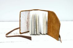 Handmade Leather Bound Pocket Notebook Mini Travel Diary Art Sketch Book 1 small