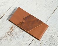Handmade Leather Bound Pocket Notebook & Farm Ledger 3 small