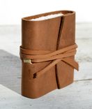 Handmade Leather Bound Journal Mini Brass Diary Pocket Watercolor Art Notebook 3 small