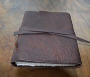 Brown Bull Hide Leather Bound Adventure Cowboy Journal Diary 4 small