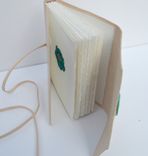 Handmade White Leather Bound Journal Desert Motif Expedition Travel Diary Notebook Ledger 5 small