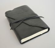 Custom Handmade To Order Bound Black Leather Journal Diary Notebook 1 small