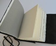 Custom Handmade To Order Bound Black Leather Journal Diary Notebook 6 small