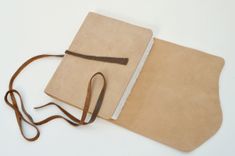 Custom Buckskin Leather Bound Travel Journal Diary Notebook Day Planner 1 small