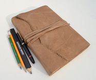 Custom Handmade-To-Order Elegant Brown Leather Journal Diary Art Notebook Planner 6 small