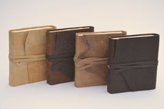 Custom Made To Order Set Leather Bound Journal Collection 5 small