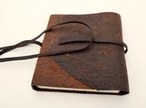 Handmade To Order Pigskin Leather Bound Travel Journal Diary Notebook 1 small
