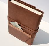 Leather Bound Handmade Photography Journal Day Planner Ledger Diary Sleeve 2 small