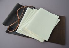 Elegant Chic Handmade Leather Bound Lined Journal Luxury Book Set 2 small