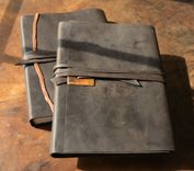 Elegant Chic Handmade Leather Bound Lined Journal Luxury Book Set 5 small