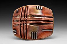 Fold-Form Belt In Copper, Brass, And Sterling Silver, And Bronze 1 small