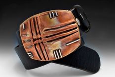 Fold-Form Belt In Copper, Brass, And Sterling Silver, And Bronze 2 small