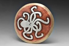Knotty Octopus Buckle, Sterling Silver, Copper, And Brass 1 small