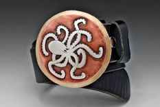 Knotty Octopus Belt, Sterling Silver, Copper, And Brass 1 small