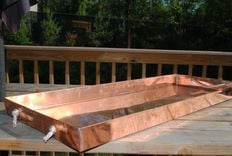 Copper Planter Tray 2 small
