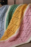 Crochet Striped Baby Blanket 1 small