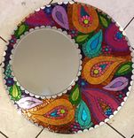 Paisley 24" Stained Glass Mosaic Mirror 1 small
