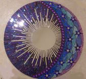 24" Celestial Mosaic Stained Glass Mirror 1 small