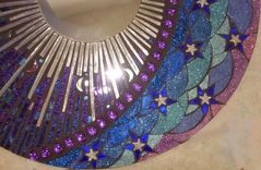 24" Celestial Mosaic Stained Glass Mirror 3 small